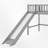 Low Loft Bed With Slide-237769009-237769008