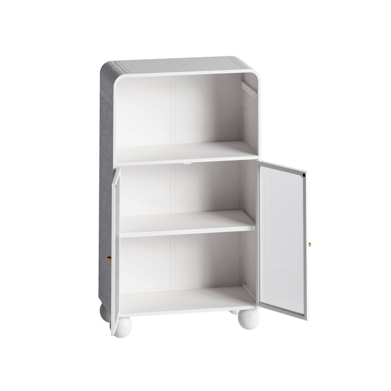 Armoire de rangement H 45,28 po, Blanc