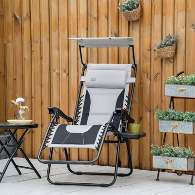 Aymelia 65cm Long Reclining Zero Gravity with Cushions