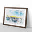 Above New Orleans in Louisiana - Framed Print-56841636-56841639