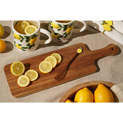 Happy Larry Wood Platter
