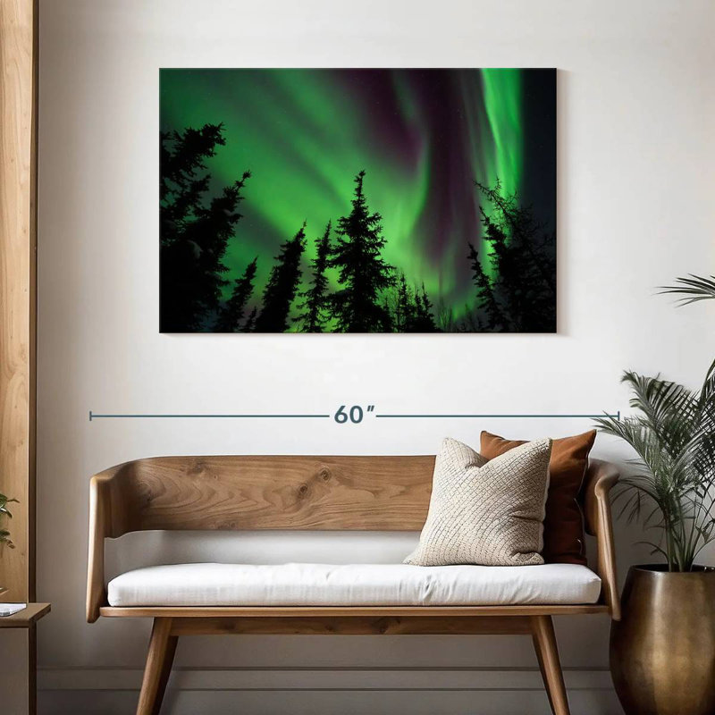 Alvord Fairbanks Aurora Borealis, H 30 po x l 45 po