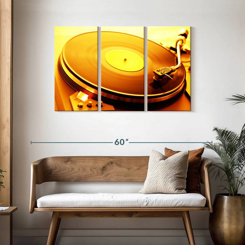 Abarca Vinyl Record Music Player, 28" H x 45" W