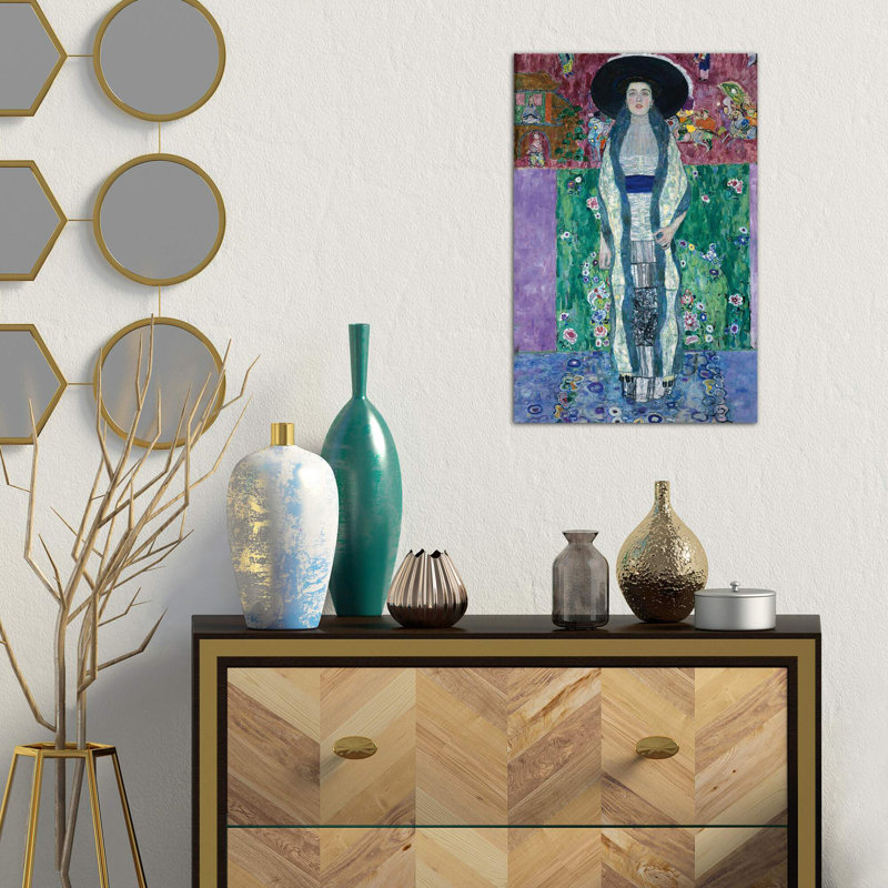 Portrait Of Adele Bloch-Bauer II, 1912 by Gustav Klimt - Print on Canvas, 66.04 cm H x 45.72 cm W x 1.91 cm D, No Frame