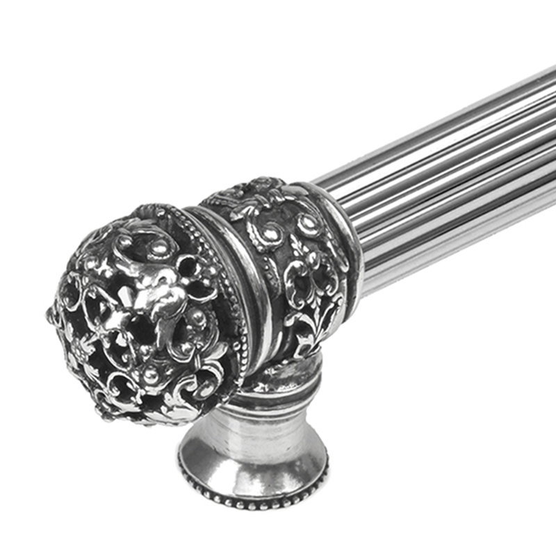 Juliane Grace 18 inches c.c with 5/8 reeded center long pull small finial in Chalice, Silver, 18"