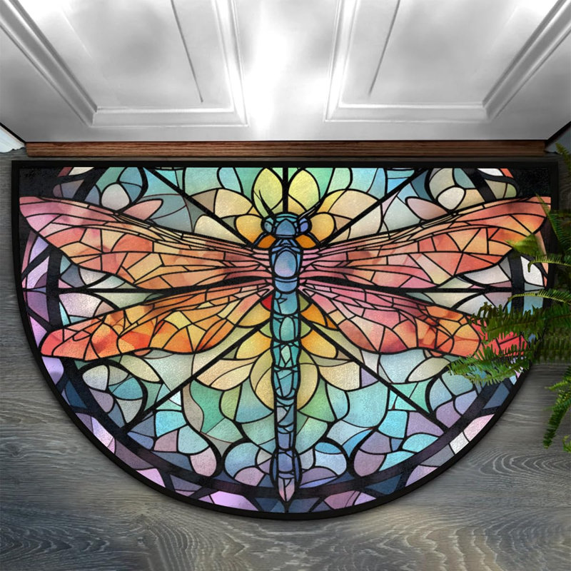 Paillasson antidérapant pour tapis de porte Dragonfly