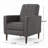 xpiyaer Mid-Century Modern Pushback Single Recliner, Compact Microfiber Upholstered Chair for Living Room and Bedroom-760374581