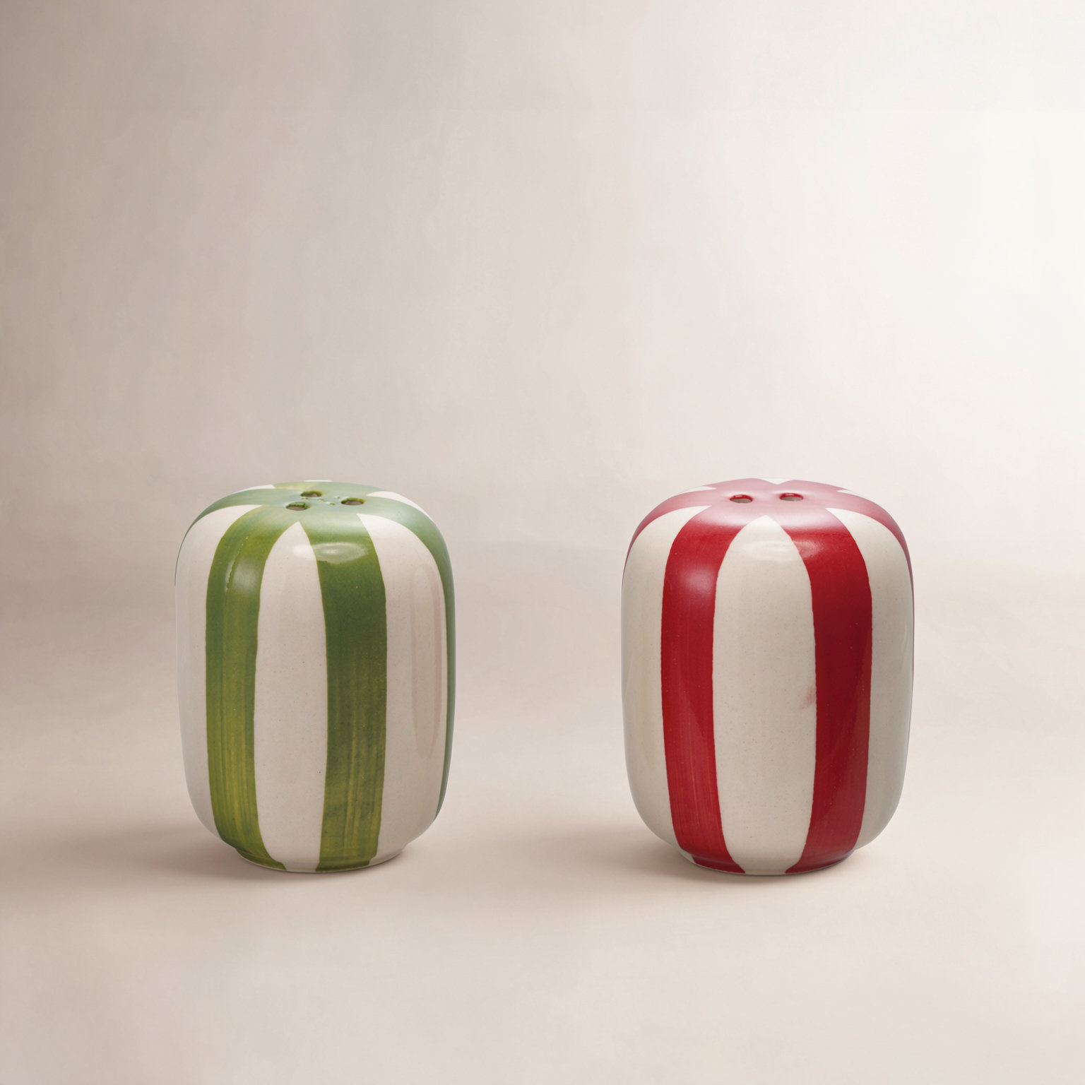 Stoneware Salt & Pepper Shakers