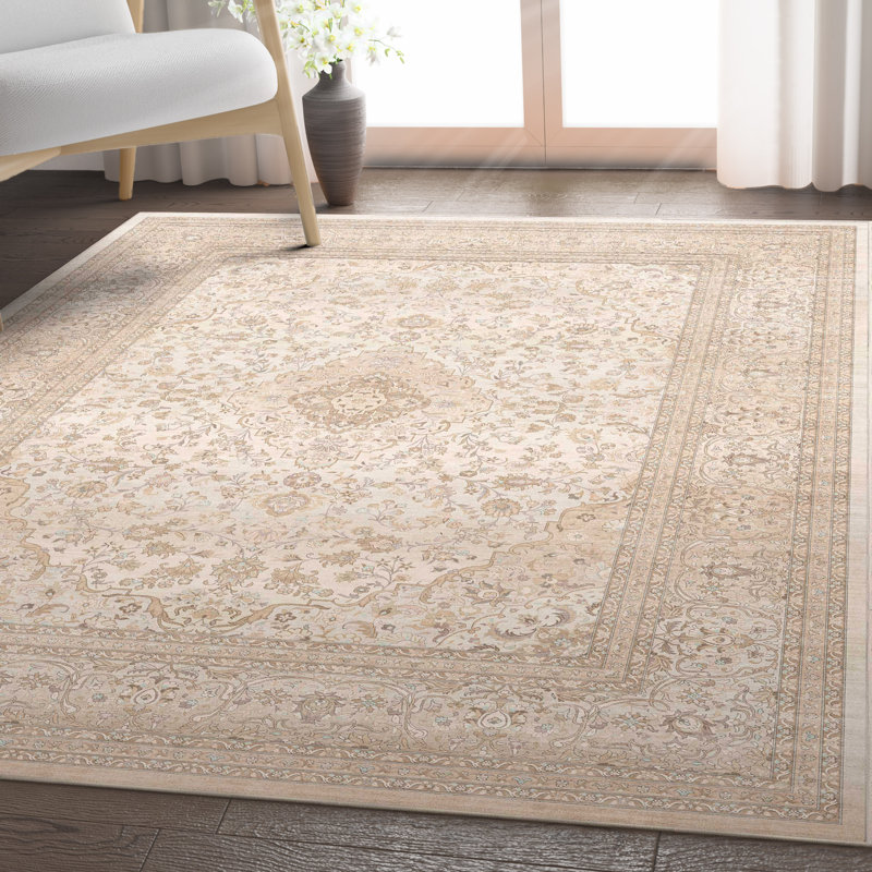 Espy Athens Vintage Medallion Floral Area Rug, Rectangle 5'3" x 7'3"