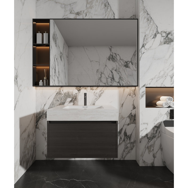 Plan de toilette sans joint de 30 pouces, Beige