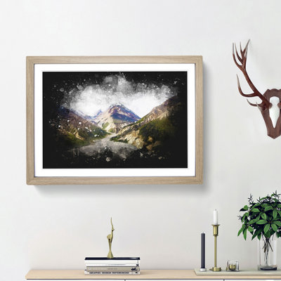Path Through the Mountains - Picture Frame Graphic Art Print