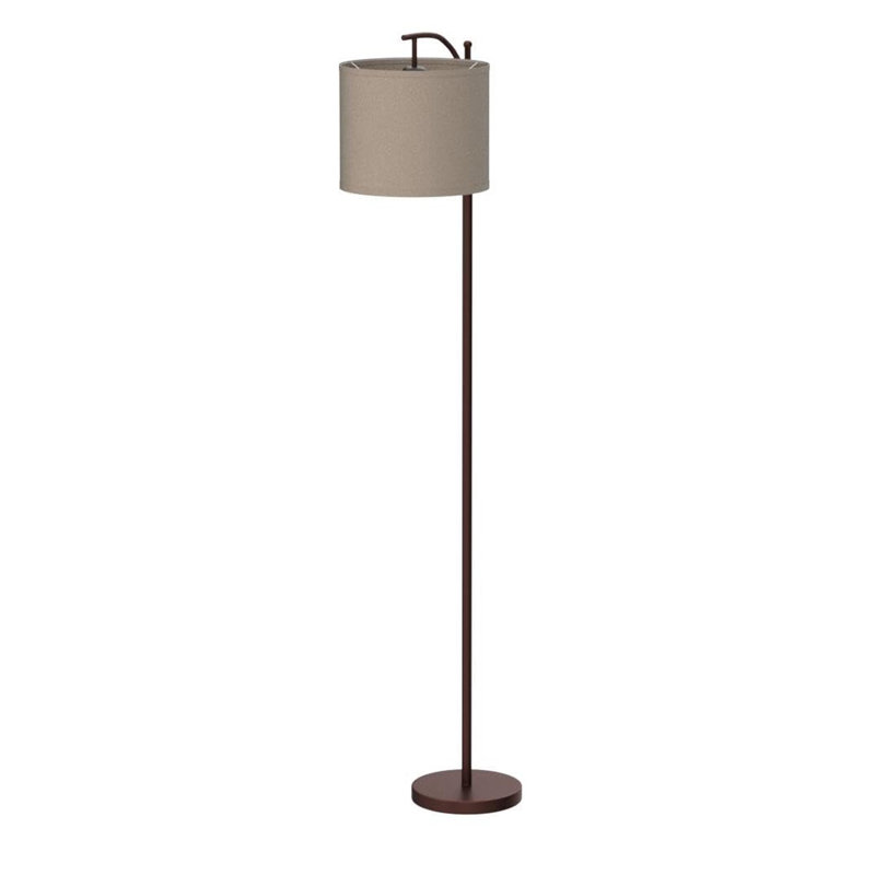 Floor Lamp For Living Room With 3 Color Temperatures Led Bulb, Standing Lamp Tall Industrial Floor Lamp, Oil Rubbed, Brown