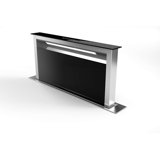 Scirocco Lux 30 inch Black Glass with Stainless Steel