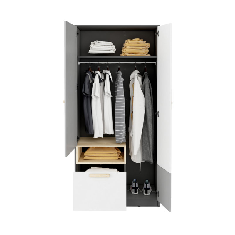 Devereaux 2 Door Manufactured Wood Wardrobe