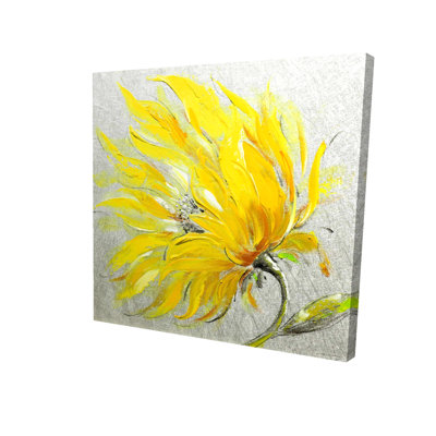 Yellow flower - Vibrant Yellow Canvas for Home Decor