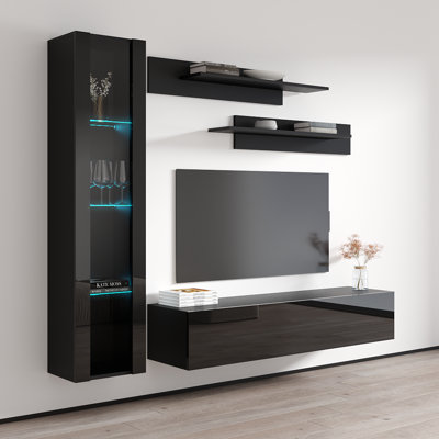 Meuble audio-vidéo flottant pour téléviseur de 88 po ou moins Wabasso