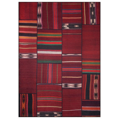 Luxurious Machine Washable Area Rug, 4.9 x 7.5 Feet, 100% Polyester, 1850 g/m², Pile Height: 0.2 inches | Eco-Friendly Recycled Poly Cotton Backing | Perfect for Living Room & Bedroom, Soft and Durable Design