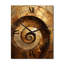 Horloges murales or et noir Timeless Turn II - Spirales abstraites-420576756