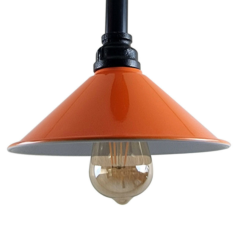 Julewitz 1 - Light Black/Orange Single Pendant, No