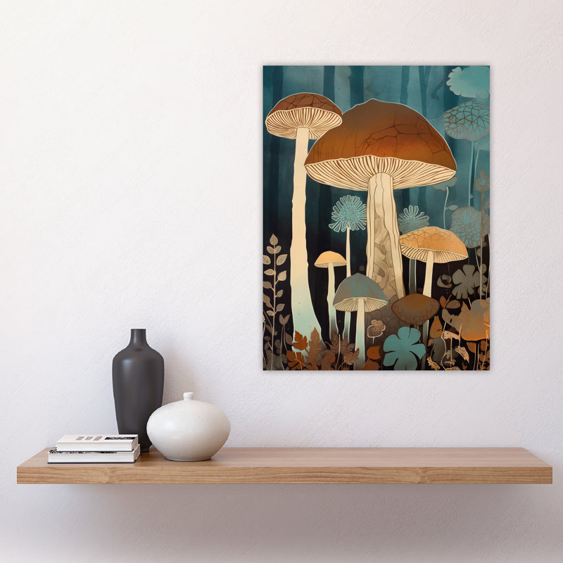 Cep Mushroom Earthy Aesthetic Modern Large Wall Art Poster Print Thick Paper 18X24 Inch