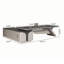 Bureau en L 102,36 po en bois manufacturé gris-562861844
