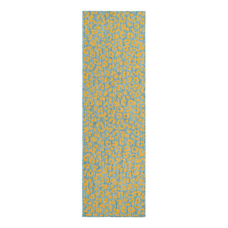 Animal Print Indoor / Outdoor Rug, Runner 2'11" x 10'