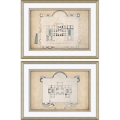 Dioclesian Baths I & II par David Phoenix - Cadre photo, impression sur papier