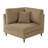 Seemab Upholstered Camel Corduroy Armchair with Pillow Back, One Arm Single Chair Module Part For Sectional Sofa-120200024