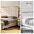 Callisburg Upholstered Queen Bed Frame with Harp Headboard & Footboard, Cream-763182682-763182686