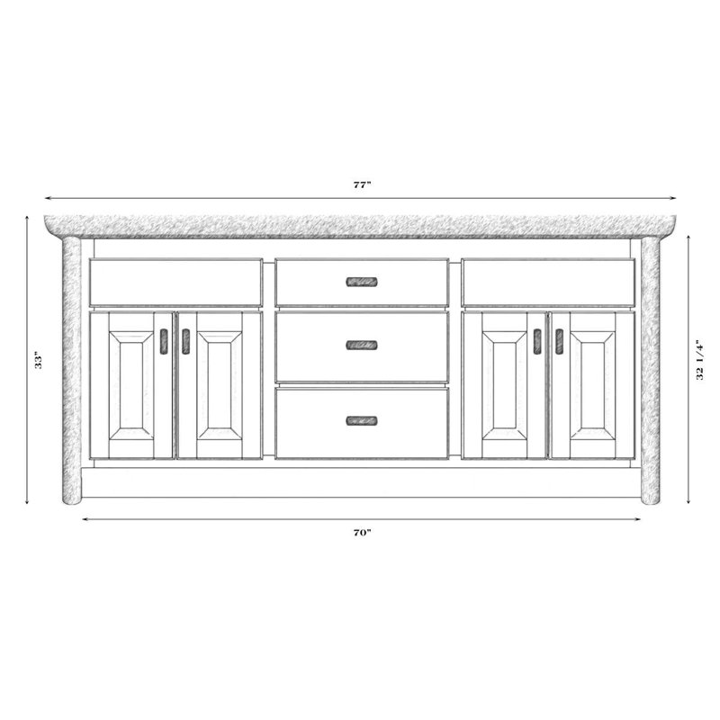 Meuble-lavabo Fireside Lodge Hickory, Espresso