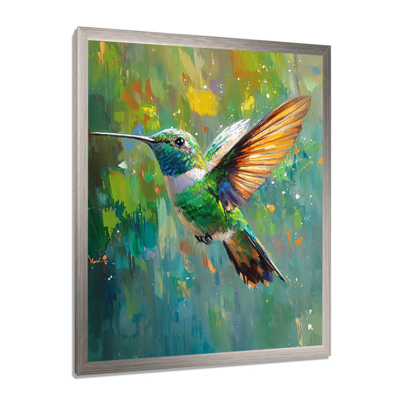 Allis - animaux, art mural sur toile, H 32 po x l 24 po, Picture Framed, Argent