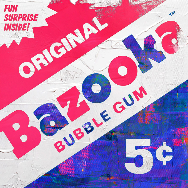 «Bazooka» par Stephen Chambers, impression sur toile tendue, L 15 po x H 15 po