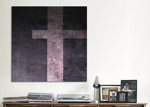 « b & i nég », art textuel sur toile, H 12 po x l 12 po x P 1,5 po, t