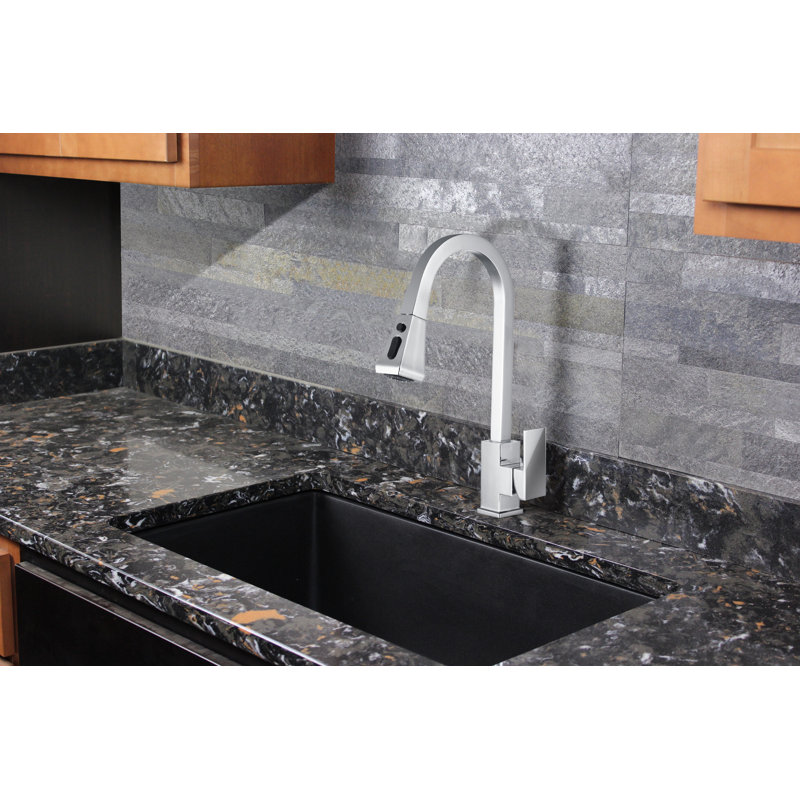 Transolid Kent Pull Down Kitchen Faucet, Polished Chrome