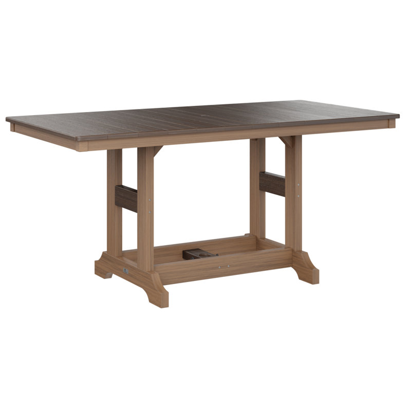 Garden Classic Outdoor Bar Table, Antique Mahogany, Brazilian Walnut