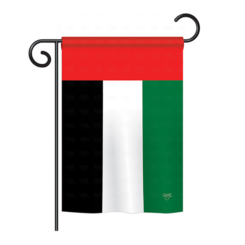 Drapeau Emirats Arabes Unis, H 40 po x l 28 po