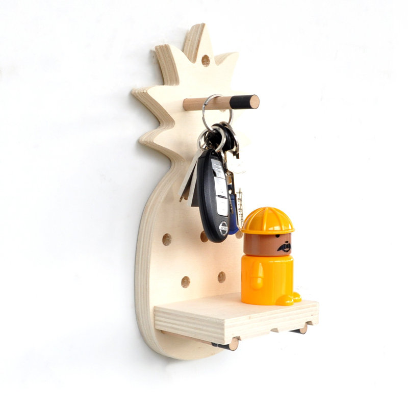 Tablette décorative en bois massif Abhainn