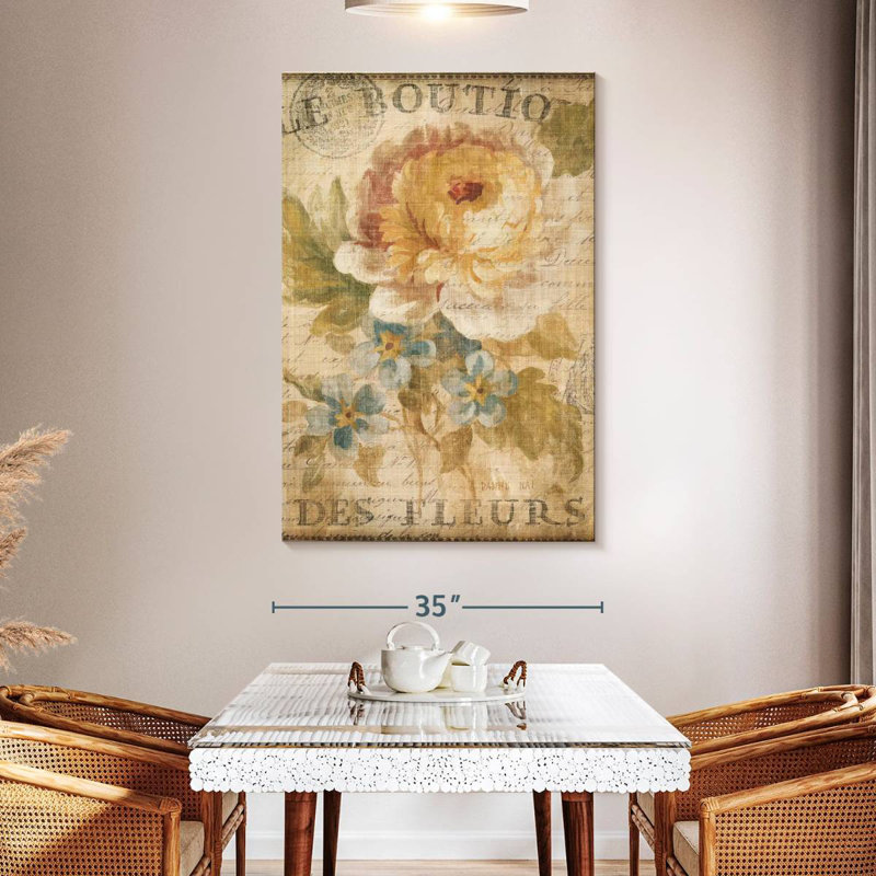 Harnek Parisian Flowers I, H 51 po x l 34 po