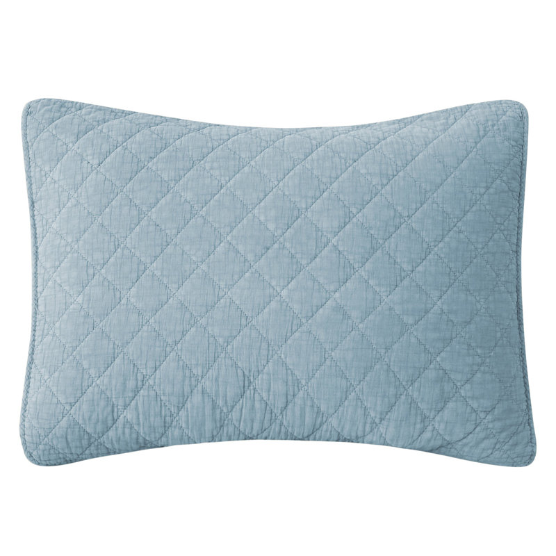 Stonewashed Cotton Gauze Solid Color Classic Casual Modern Rustic Pillow Sham, Standard/Twin, Copper