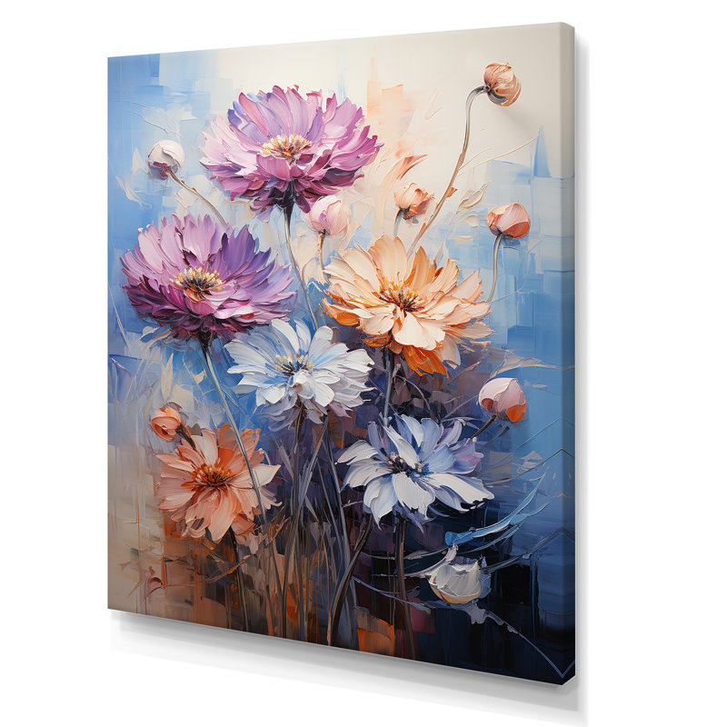 Cornflowers mauve Expression - impressions sur toile, Toile tendue, H 20 po x l 12 po x P 1 po