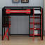 Système de lit mezzanine tout-en-un avec bureau, rangement, charge rapide et lumières RVB personnalisables-1105251710