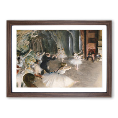 The Rehearsal Onstage by Edgar Degas - Picture Frame Painting