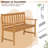 Evagelos Solid Wood Outdoor Bench