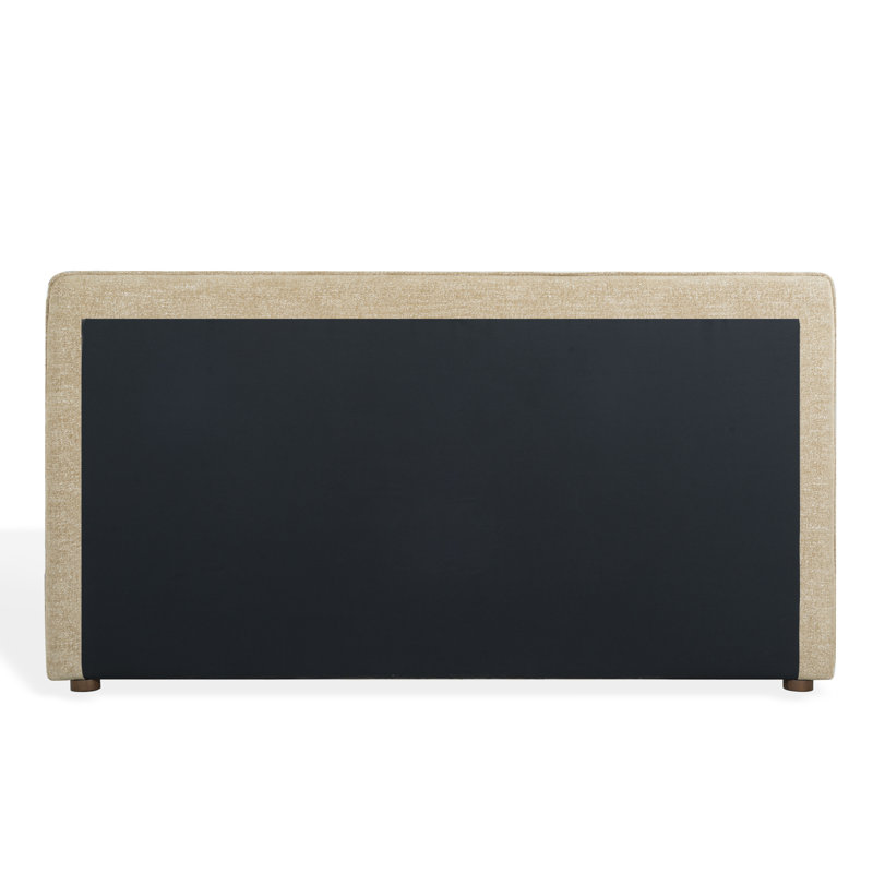 Callahan Upholstered Bed, King, Brown Faux Sherpa