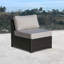 Monaco Brown And Grey Modular Armless Chair