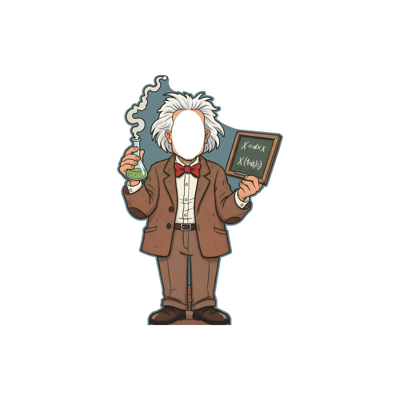 SS11301 Mad Scientist Einstein Beaker Chalkboard