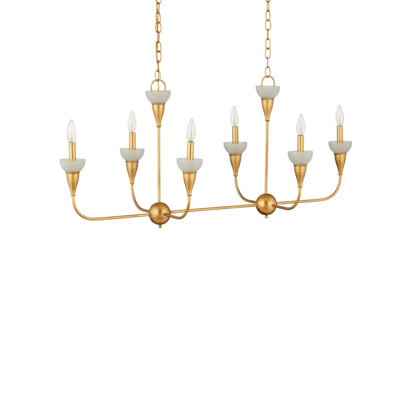 Aurelia Frost Rectangular Chandelier