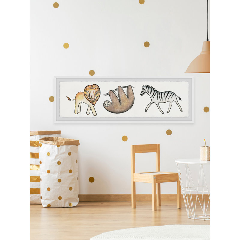 'Jungle Wanderer' Framed Print, 15" H x 45" W x 1.5" D
