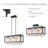 Metal Crystal Industrial Farmhouse Chandelier Dining Room Lighting Fixtures Suitable For Kitchen Island, Dining Room, Living Room-168119087-168119088