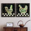 Coq français - ensemble de 2 impressions sur toile-1109317016-1109317023